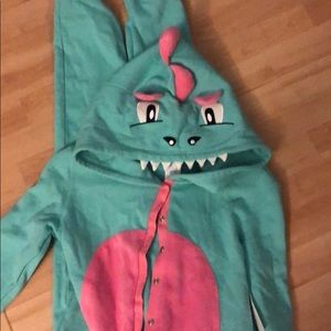 BP undercover dinosaur onesie